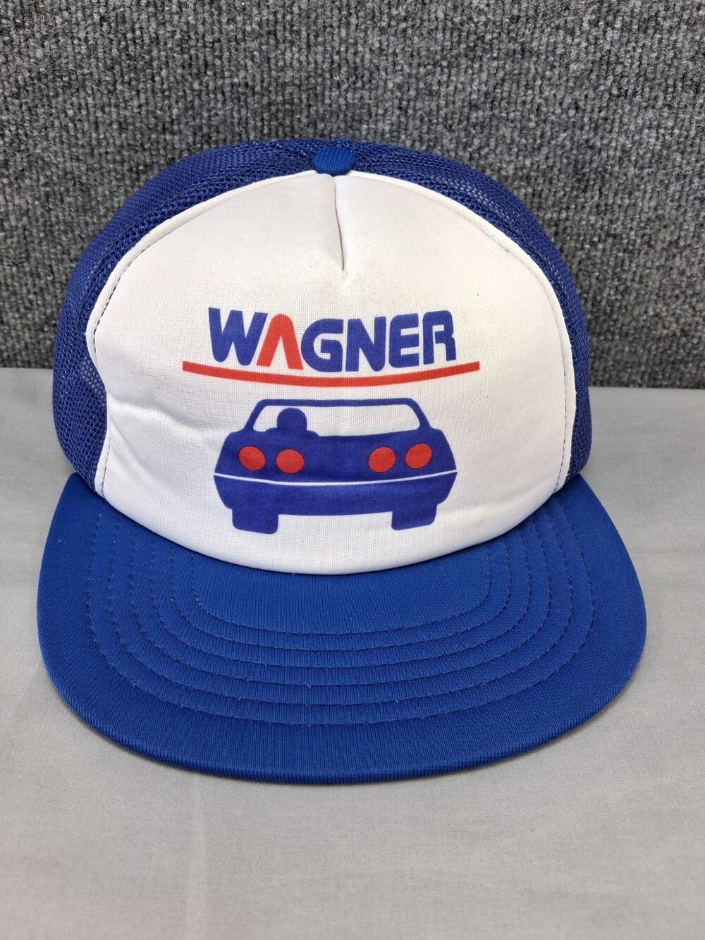 Vintage Wagner Brakes And Lighting Hat Snapback Mesh Trucker Ballcap Made USA